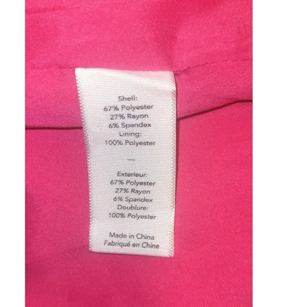 Likely Hot Pink Maxi Dress Size 2 V Neck Spaghetti Strap Formal - Picture 5 of 8